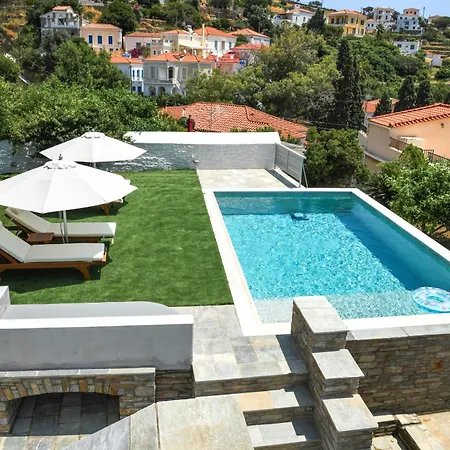 Andros Neoclassical Np1926 With Private Pool Villa Steniaí