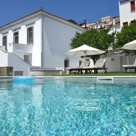 Villa Andros Neoclassical Np1926 With Private Pool Stenies