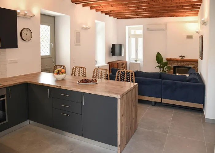 Villa Andros Neoclassical Np1926 With Private Pool Stenies