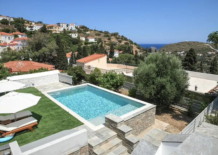 Andros Neoclassical Np1926 With Private Pool *