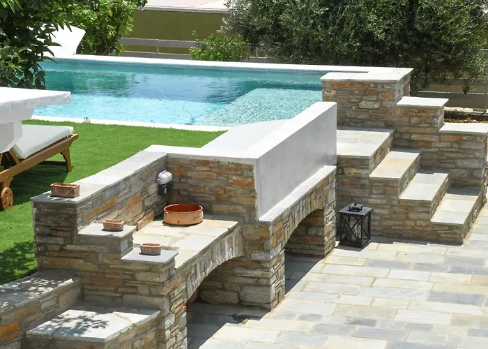 Andros Neoclassical Np1926 With Private Pool Villa *