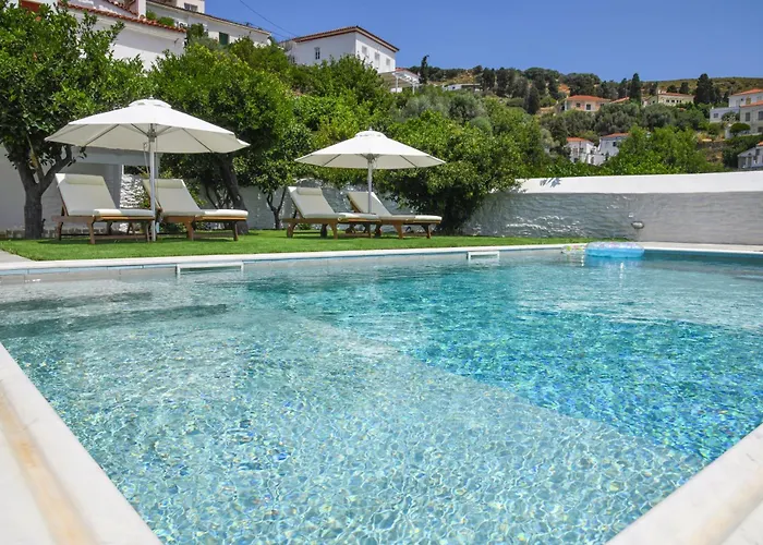 Andros Neoclassical Np1926 With Private Pool Villa Stenies